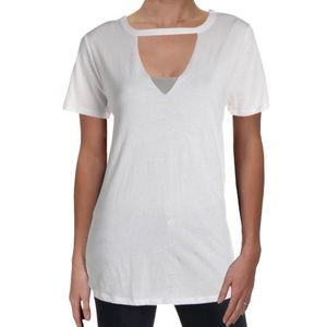 Z Supply White Cut Out Shirt